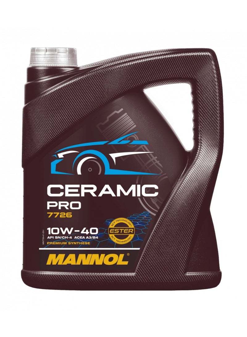 مانول زيت المحرك مانول سيراميك 7726 بلزوجة 10W-40 سعة 4 لتر