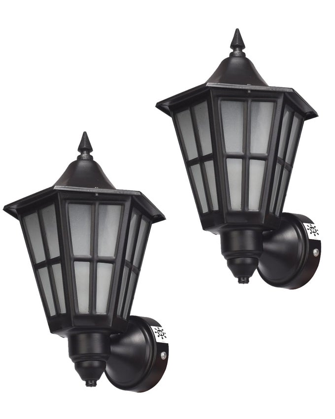 OUTDOOR METAL LIGHTINGEXTERIOR WALL LIGHT LAMP FOR HOME DECOR BULB NOT INCLUDED WL HURRICANE PACK OF 2 B22 HOLDER