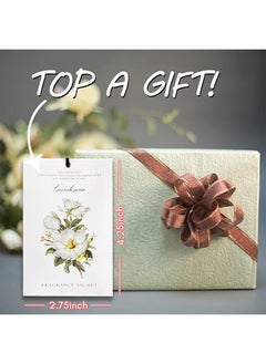 erorex Gardenia Sachet 1Box 12Pcs Scented Sachets Air Freshener For Drawer And Closet Long Lasting Sachets Bags Drawer Deodorizers Fresh Scents Home Fragrance Sachet For Lover Home Car Fragrance Product  - Image 3