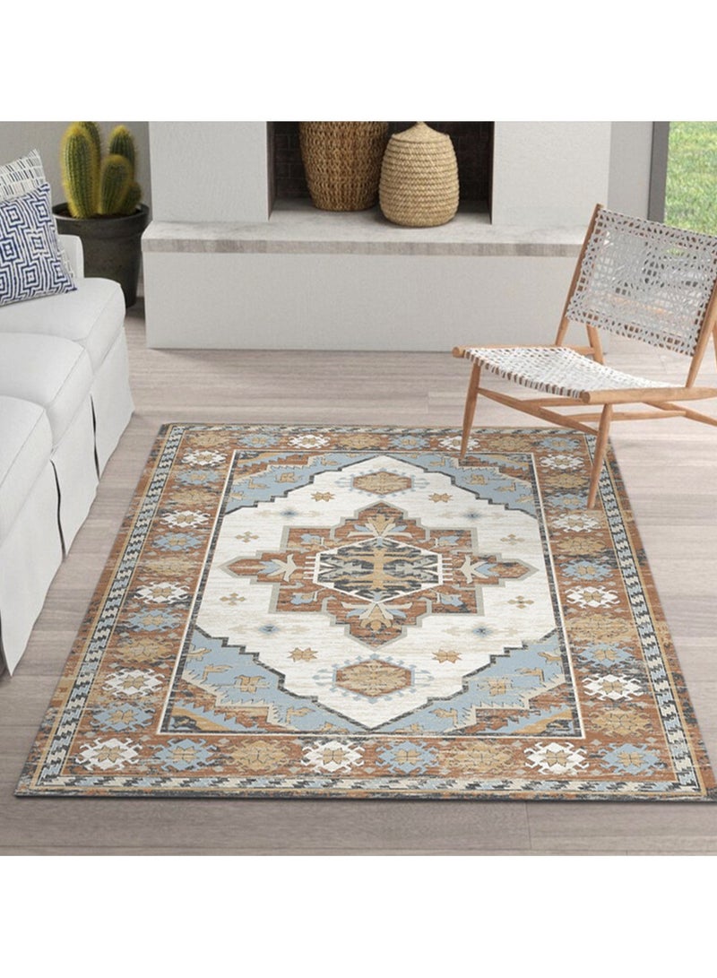 CityRiya-Long Ultra Soft Rug, Fluffy Carpets Tie-Dye Rugs for Living Room, Soft Touch Carpet 160x220cm, Fluffy Area Rug for Bedroom, Floor Mat, Modern Carpets Fuzzy Rug for Home, Non - Slip Washable Carpet - Image 5