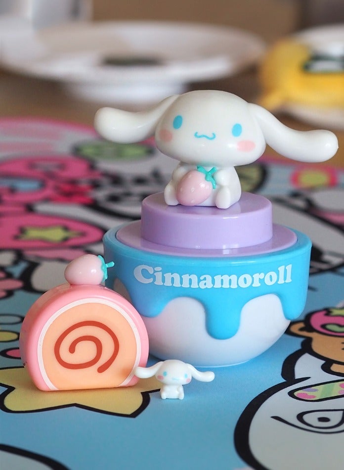MODI Cinnamoroll Cute Collectible Figure – Kawaii Sanrio Character Desk Decor, Mini Toy for Kids & Fans, Adorable Anime-Inspired Gift, Pastel Aesthetic Room Decor, Strawberry Cake Surprise - 9cm  - Image 5