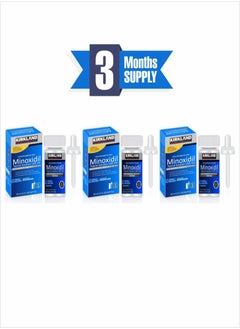 Kirkland Signature Minoxidil USP 5% – Effective Scalp Treatment for Men, 3-Month Pack (3pcs) 