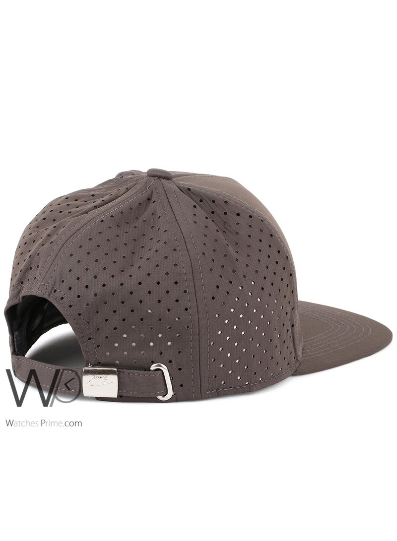 NIKE ORIGINAL Nike Snapback hip hop Cap Gray Color Cotton Hat For Men  - Image 2