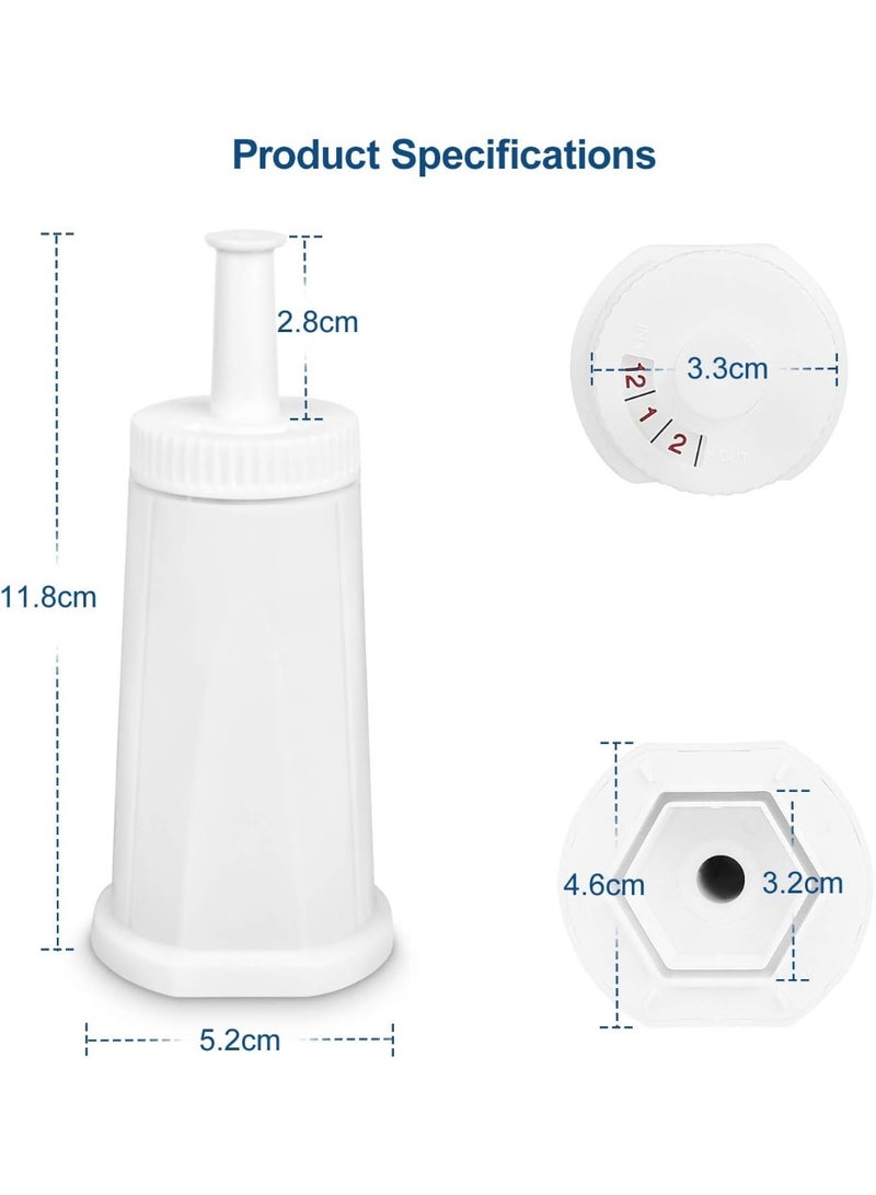 Bukela Filter - Replacement Water Filter Compatible with Breville Sage Claro Swiss For Oracle, Barista & Bambino - Compare to Part #BES008WHT0NUC1. Pack of 4（First use without adding coffee powder） - Image 4