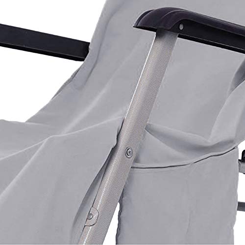VOCOOL Lounge Chair Slipcover Super Soft Thin Recliner Liner Cover Absorbent Breathable Clean Chaise Lounge Cover for Beach Chair Pool Sunbathing,85 x 30 inch - Image 3