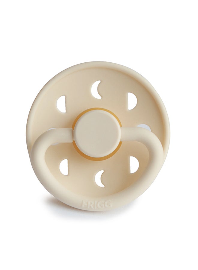 FRIGG Moon Phase Latex Baby Pacifier 6-18M 1-Pack Cream - Size 2 - Image 1