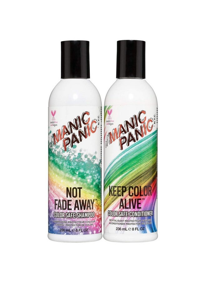 Manic Panic Shampoo & Conditioner For Color Treated Hair Set Extend Color Sulfate & Paraben Free Vegan & Cruelty Free Moisturize & Volumize Repair Damaged Hair & Prevent Tangling (8Oz Bottles)  - Image 1