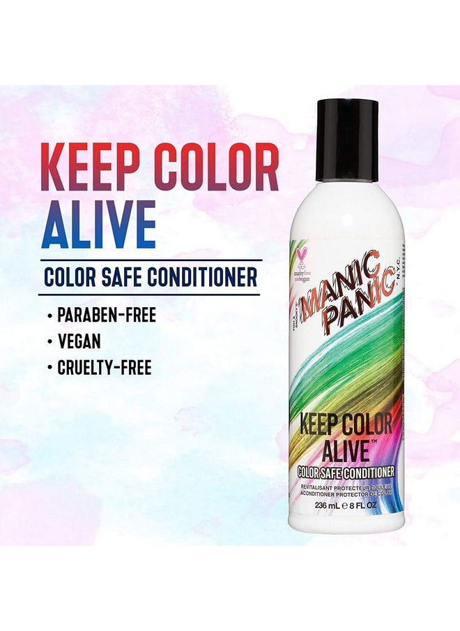 Manic Panic Shampoo & Conditioner For Color Treated Hair Set Extend Color Sulfate & Paraben Free Vegan & Cruelty Free Moisturize & Volumize Repair Damaged Hair & Prevent Tangling (8Oz Bottles)  - Image 5