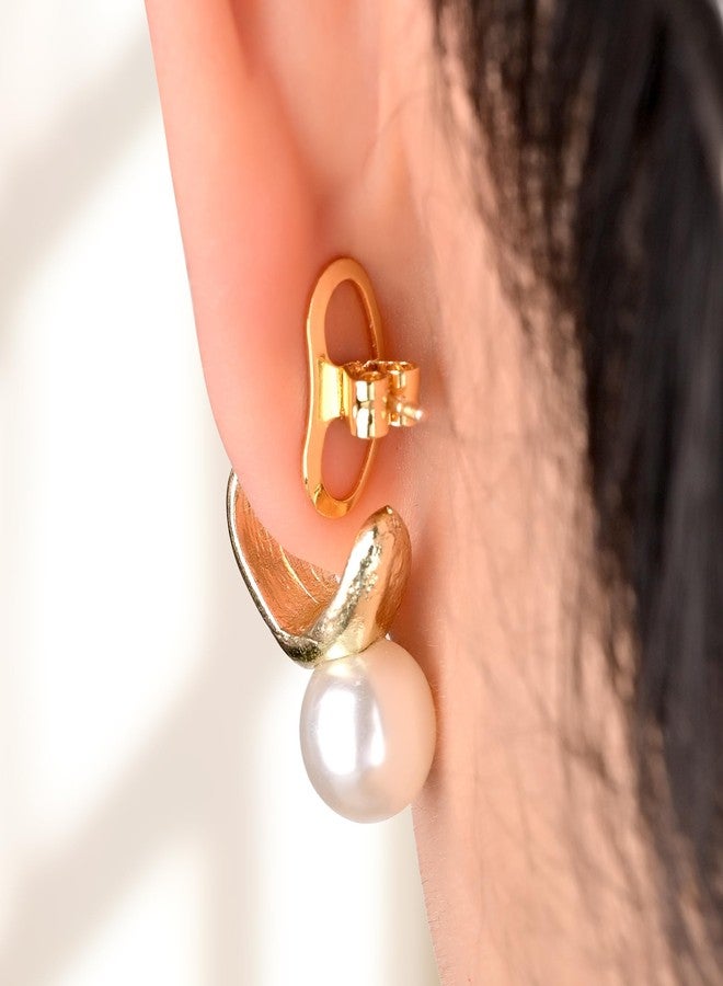 Goffing Earring Backs for Droopy Ears, Adjustable Heavy Earrings Lifters Backs, 8 Pairs Replacements (6 Gold + 2 Silicone) - Image 3