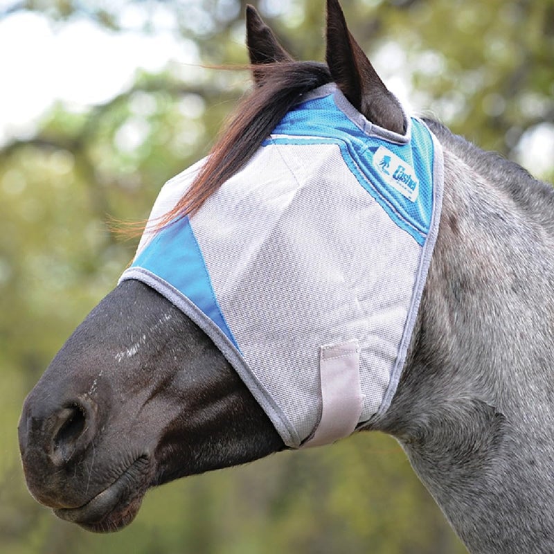 Cashel Crusader Fly Mask, Standard (Blue, Warmblood) - Image 1