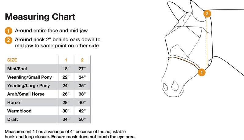 Cashel Crusader Fly Mask, Standard (Blue, Warmblood) - Image 3