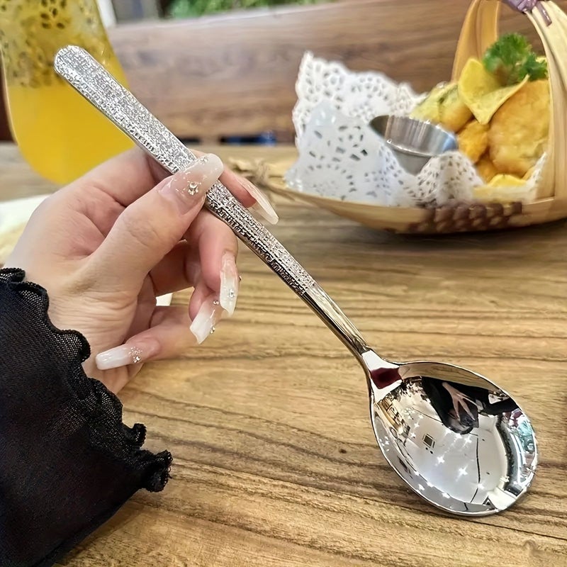 4Pcs Stainless Steel Serving Spoon Large Round With Short Handle And Drain Hole - Image 5