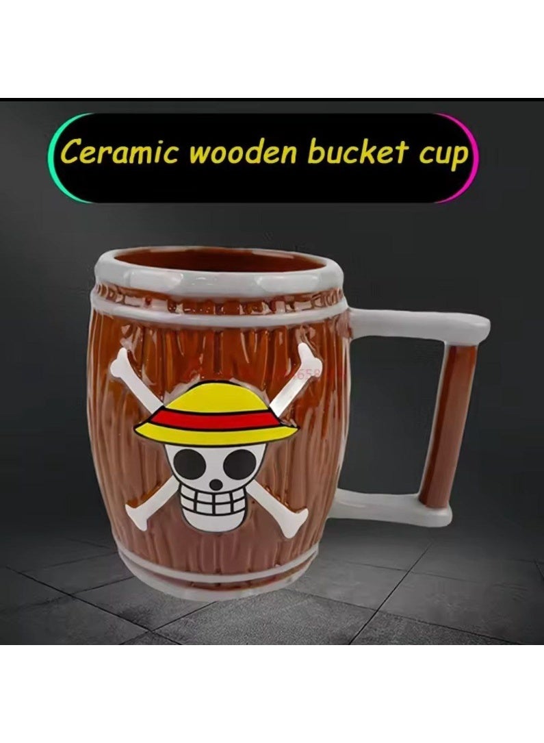 وان بيس مج انمي وان بيس (One Piece) حجم كبير، كوب في علبة هدايا برسومات الانمي (مثالي كهدية) - Image 2