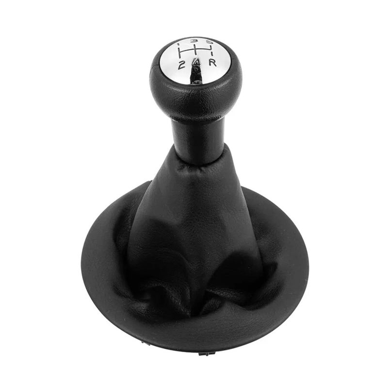 Adapted to Partner(2008-2025) 5-speed PU leather car shift handle Black - Image 1