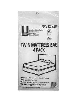 Uboxes UBoxes Twin Mattress Moving Covers, 4 Pack  - Image 1