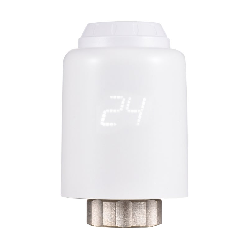 ZigBee Thermostatic Radiator Valve Programmable Smart Radiator Thermostat APP Control Voice Control Compatible with Google Assistant Window Opened Detection Anti Freezing Function - Image 1