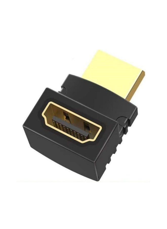 Generic HDMI Male To HDMI Female Cable Adapter Black  - Image 2
