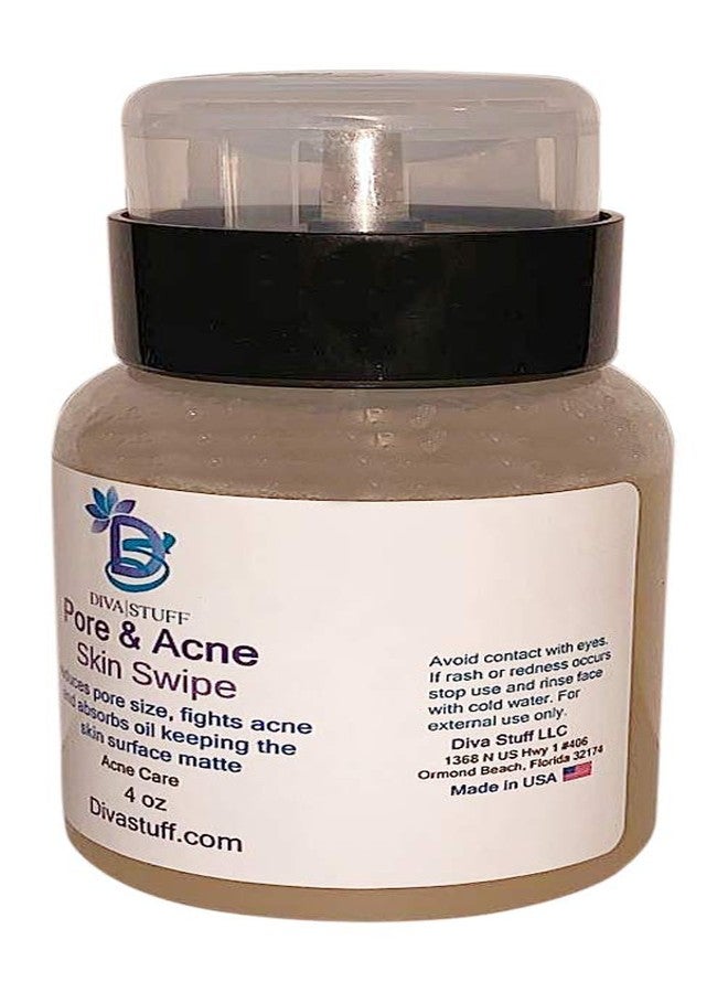 Diva Stuff Pore and Acne Skin Swipe, Tightens Pores, Absorbs Oil and Fights Acne, Diva Stuff, 4 oz - Image 3