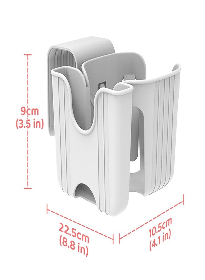 iLulala Graco Convertible Car Seat Cup Holder - Compatible with Baby Stroller & Wheelchair (Grey) - Image 2