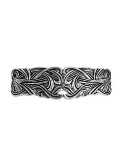 Oberon Design Large Art Nouveau Swirl Hair Clip, Hand Cast Metal Barrette Made in the USA with an 80mm Clip by Oberon Design, 1 Piece  - Image 1