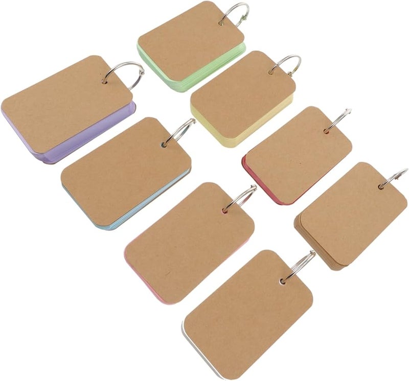 TEHAUX 8 قطع بطاقات مذكرة فارغة مفكرة محمولة للملاحظات تنظيم المشاريع الدراسية تنظيم الأفكار - Image 2