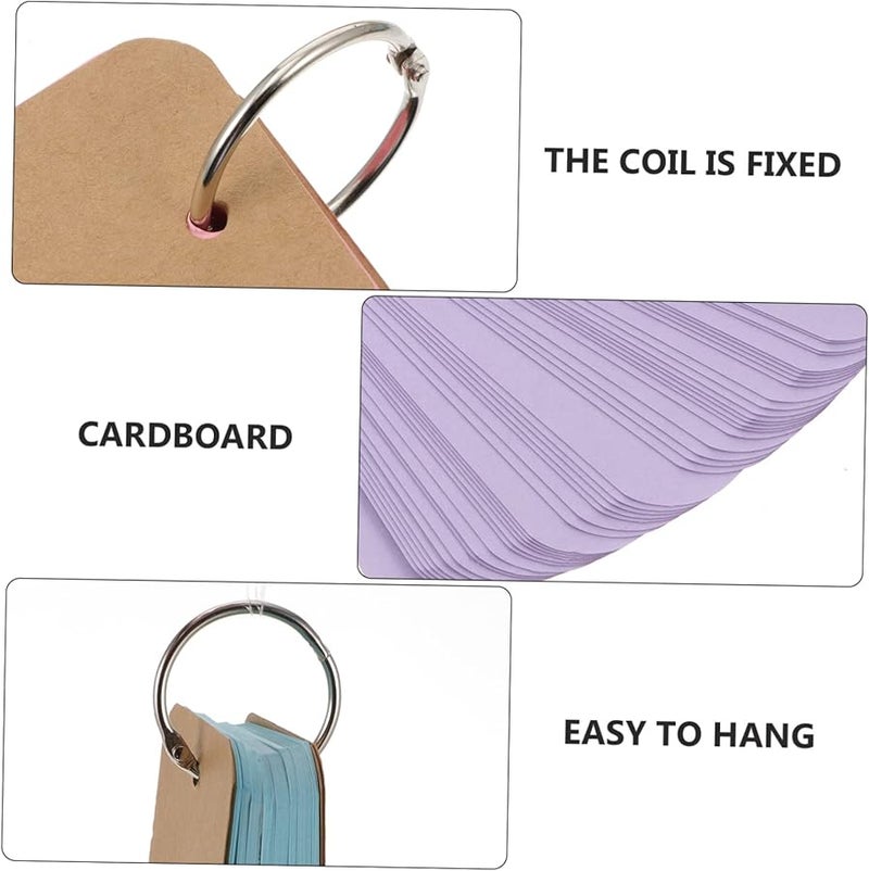 TEHAUX 8 قطع بطاقات مذكرة فارغة مفكرة محمولة للملاحظات تنظيم المشاريع الدراسية تنظيم الأفكار - Image 5