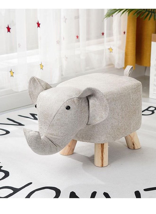 Generic Wholesale Technology Cloth Small Cartoon Animal Low Stool Children Elephant Sofa Stool Household Fabric Stool  - Image 5