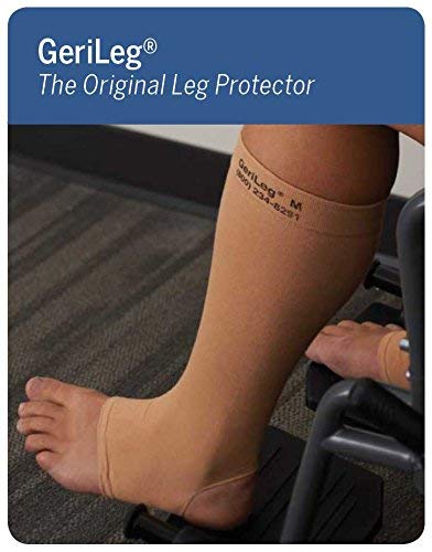 GeriLeg Prevent Products, Inc Elderly Leg Skin Protector, Thin Skin Tear & Bruise Protective Geri-Sleeves for Legs - Made in USA -One Pair per Pack (Large/Beige) - Image 5