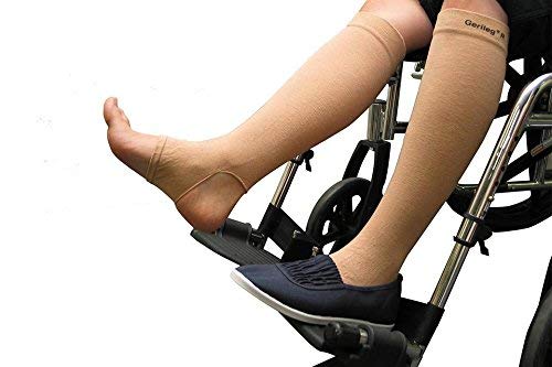 GeriLeg Prevent Products, Inc Elderly Leg Skin Protector, Thin Skin Tear & Bruise Protective Geri-Sleeves for Legs - Made in USA -One Pair per Pack (Large/Beige) - Image 3