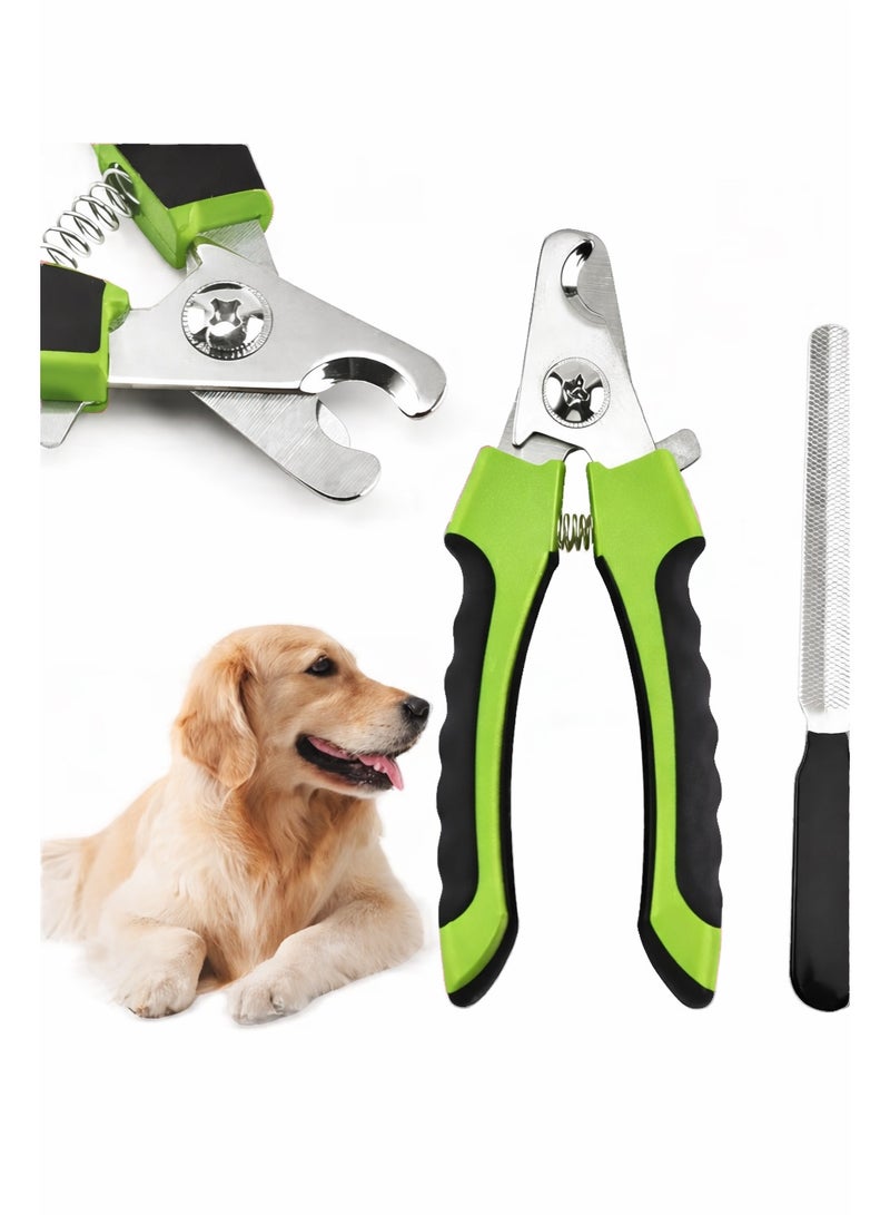 مقص تقليم اظافر حاد + مبرد اظافر للقطط والكلاب