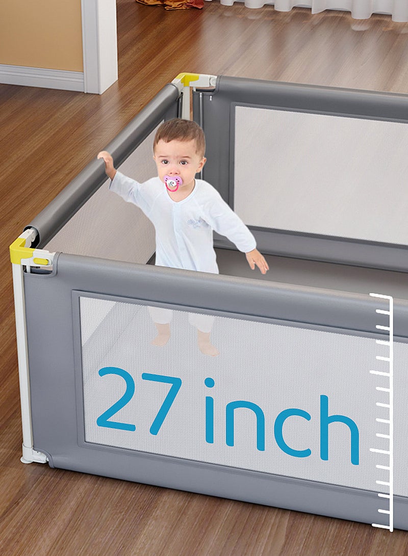 ما بيبي سياج لعبة عبر الحدود سياج حماية للأطفال الرضع الخريف الأطفال حصيرة الزحف غرفة المعيشة أرض داخلية سياج للأطفال الصغار - Image 4