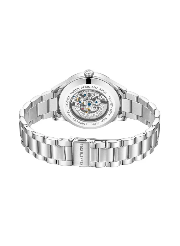 Kenneth Cole New York Kenneth Cole New York 42mm Automatic Men's Watch with Blue Dial & Stainless Steel Bracelet