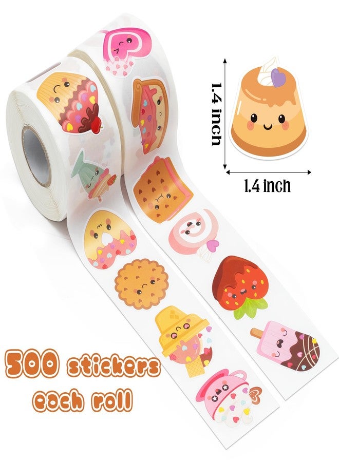 W1cwey Valentine's Day Sticker Roll (Cartoon Dessert) - Image 2