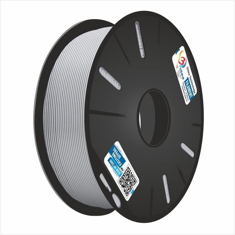 3idea ABS 3D Filament 1.75mm (Silver, 1kg) - Image 5