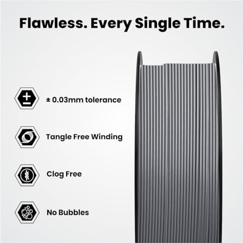 3idea ABS 3D Filament 1.75mm (Silver, 1kg) - Image 2