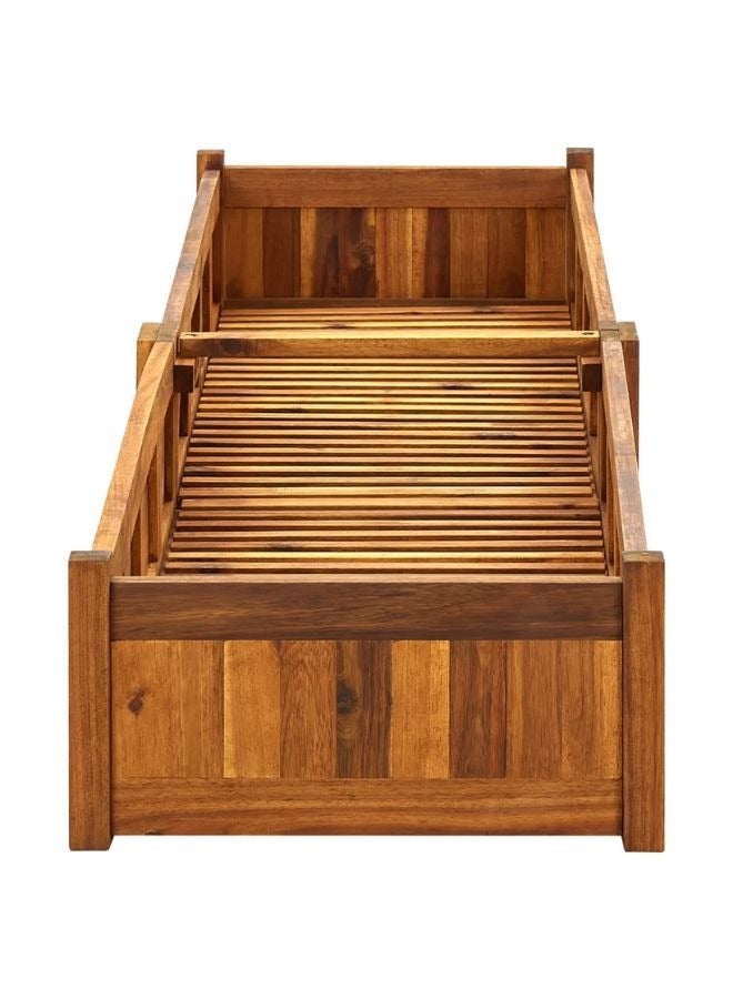 vidaxl vidaXL Garden Raised Bed Acacia Wood 150x30x25 cm  - Image 1