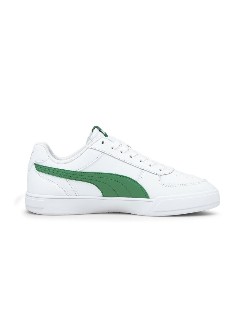 PUMA - Caven Mens White Green Trainers - Image 1