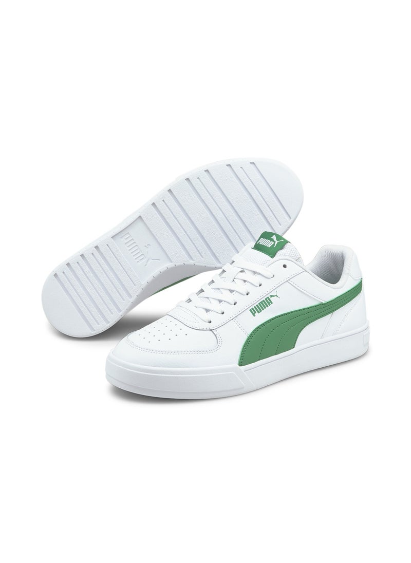 PUMA - Caven Mens White Green Trainers - Image 1