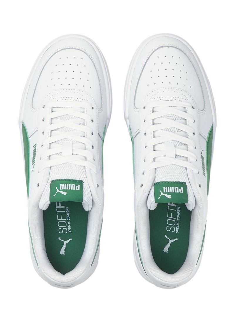 PUMA - Caven Mens White Green Trainers - Image 1