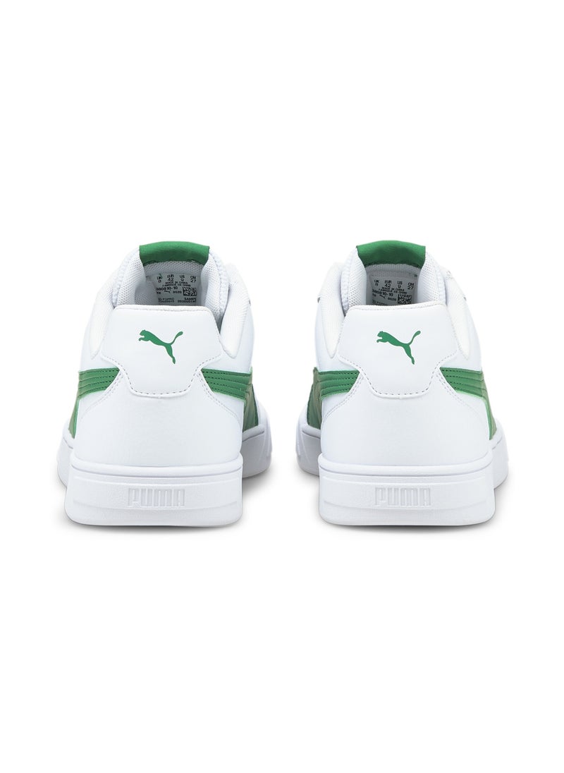 PUMA - Caven Mens White Green Trainers - Image 1