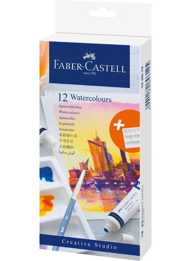 FABER-CASTELL FC Creative Studio Watercolor Set 12x9mm Tubes