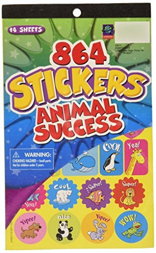 Eureka Animal Stickers Reward Stickers For Teachers and Students, 864 pcs - Image 1