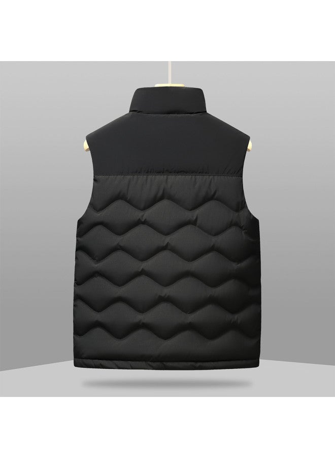 YaYa Sleeveless Vest Jacket Versatile Slim-fit Winter Warm Stand Collar Duck Down Vest - Image 3