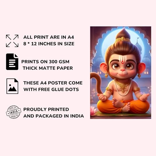 Posters Inc Baby Gods Posters for Wall – Pack of 12 Aesthetic Collage Art Prints | 8x12 Inch HD Paper Wall Decoration for Living Room, Bedroom & Kitchen | Home Decor Items & Gifts for Pregnant Women, Kids - Image 4