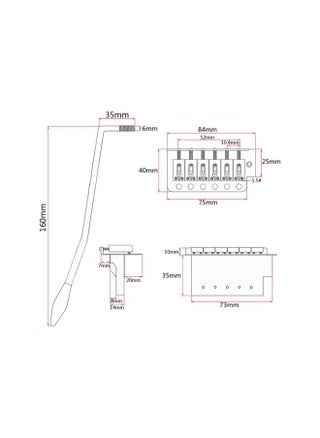 6 String Electric Guitar Tremolo Bridge Set for Left Hand - Black - pzsku/ZA51264CEBC1D19A4EB29Z/45/_/1734617833/b7b4998c-748f-420f-b58b-2137d17d36d1