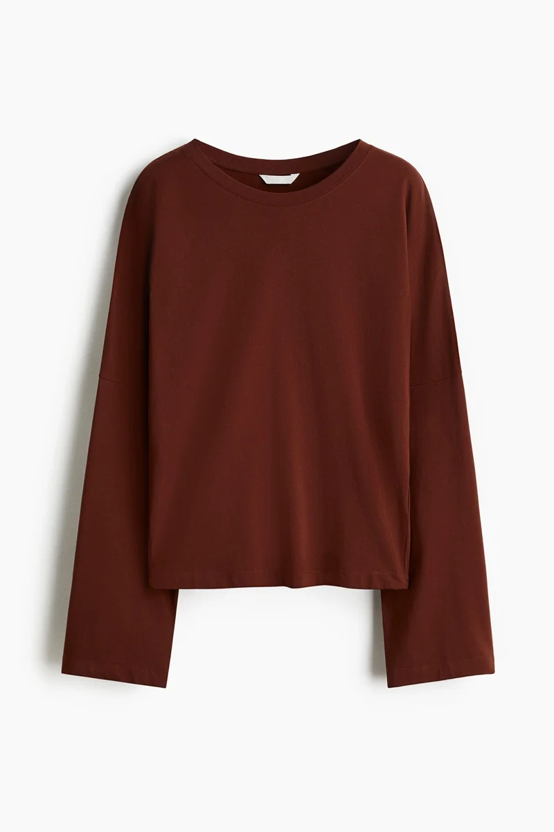 H&M Long-sleeved cotton top