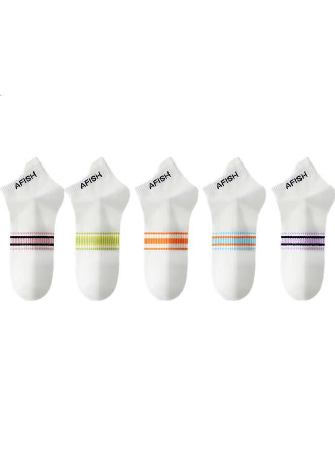 A Fish Socks For Women, 7A Grade Antibacterial And Odor-Resistant Mid-Calf Short Socks, Spring And Summer Casual Sports Cotton Socks, Recommended By Baoguang - Image 3