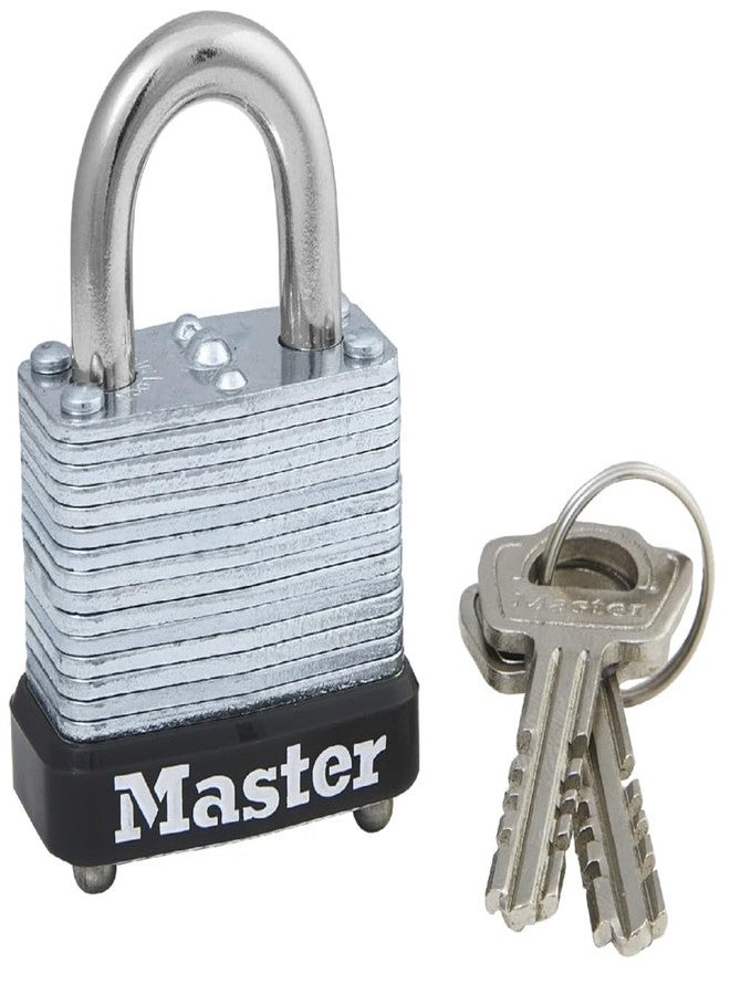Master Lock 105D Laminated Steel Warded Padlock, 1 Count (Pack of 1) 1-1/8" Wide, 105D - Image 1