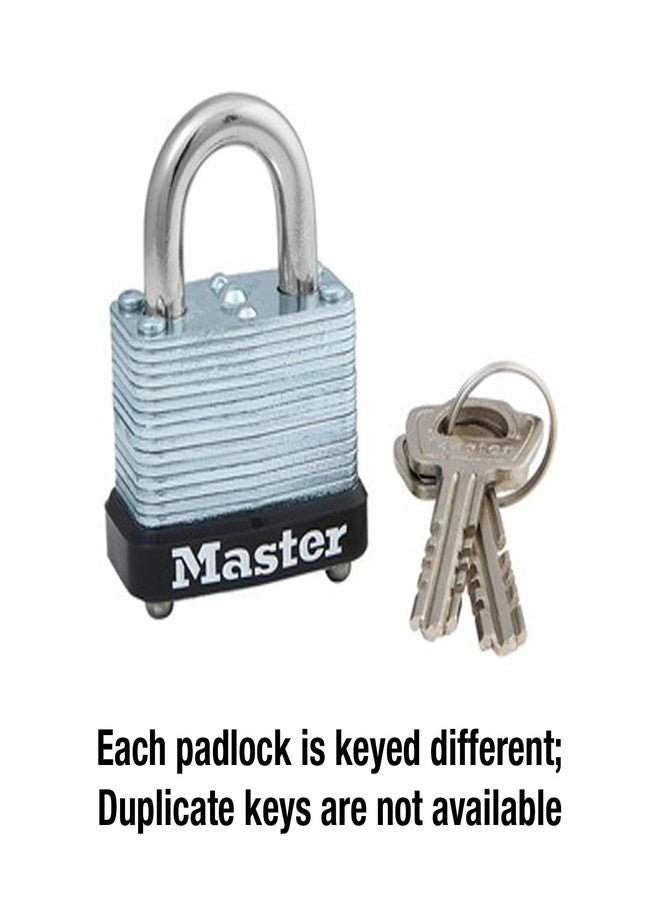Master Lock 105D Laminated Steel Warded Padlock, 1 Count (Pack of 1) 1-1/8" Wide, 105D - Image 4