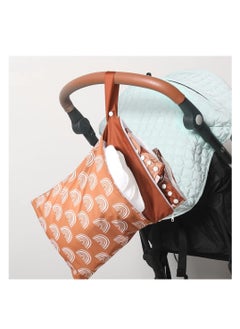 Y&D Wet Dry Bags, Waterproof Reusable Bag with Two Zippered Pockets & Handle, for Baby Cloth Diapers Breast Pump Parts, Gym Stroller Toiletries Organizer Swimsuit Clothes (3 Pack)  - Image 4